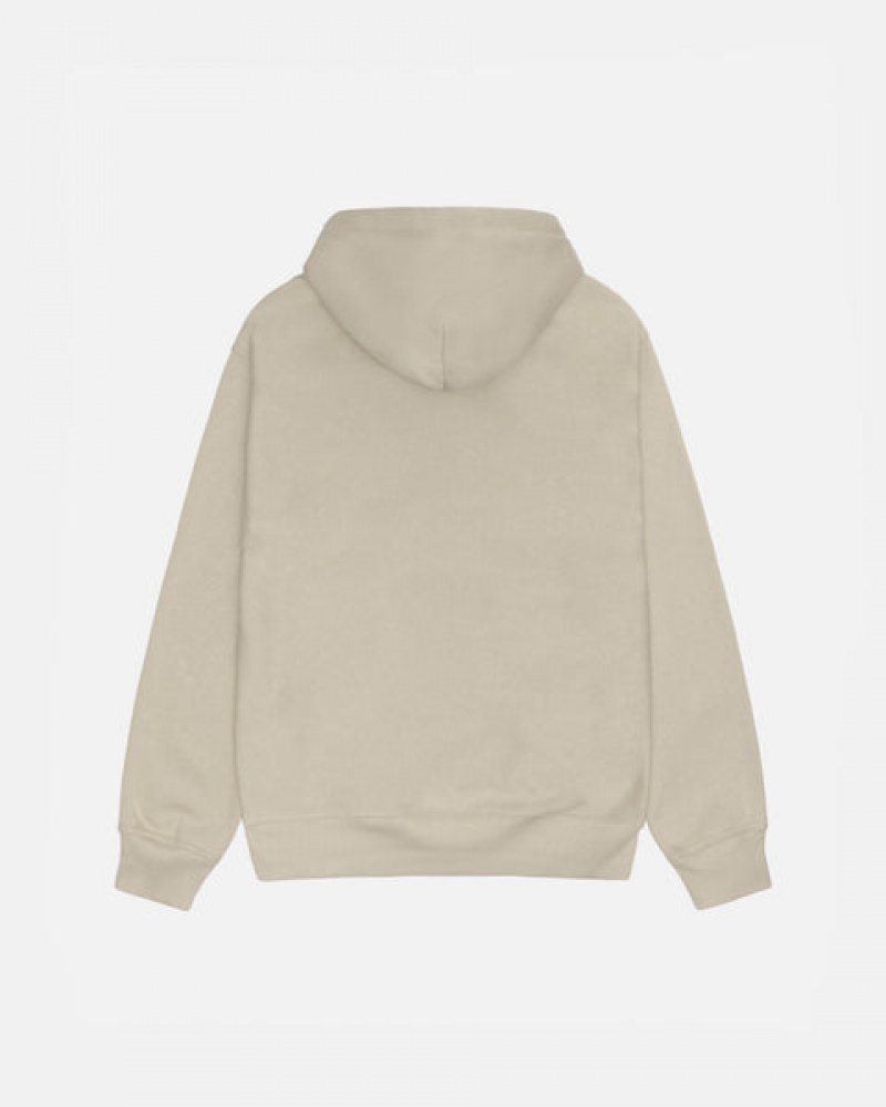 Men's Stussy Soda Can Hoodie Khaki Ireland | FWZ-9554