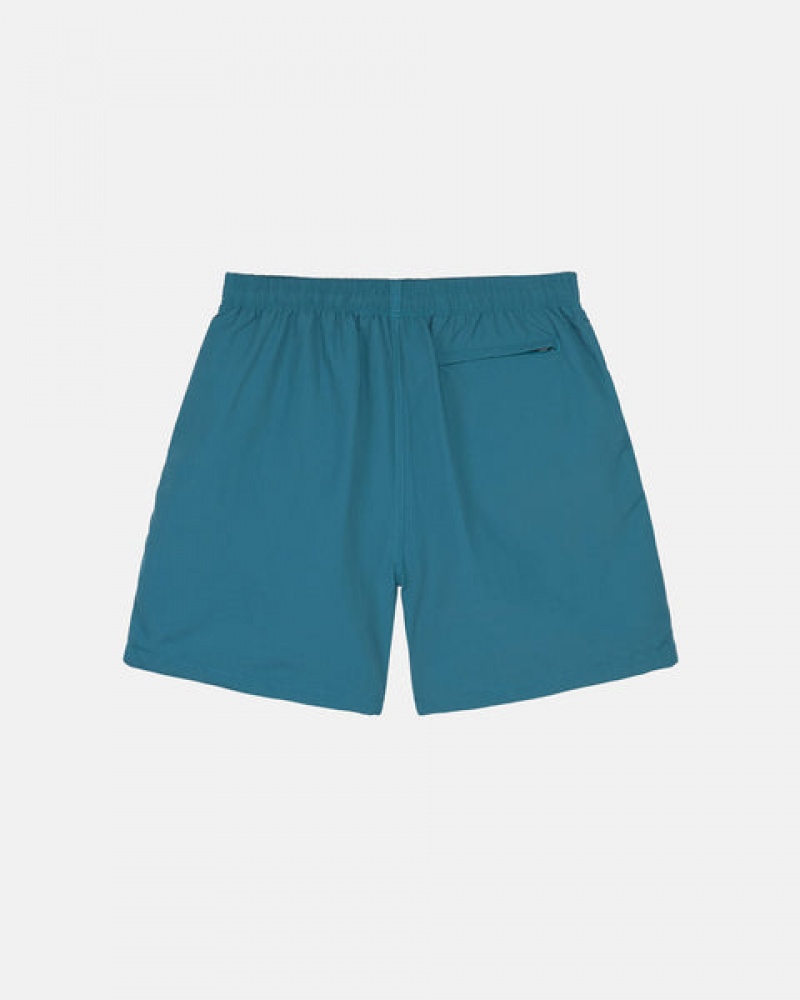 Men's Stussy Stock Water Short Swimwear Blue Ireland | JIQ-6307