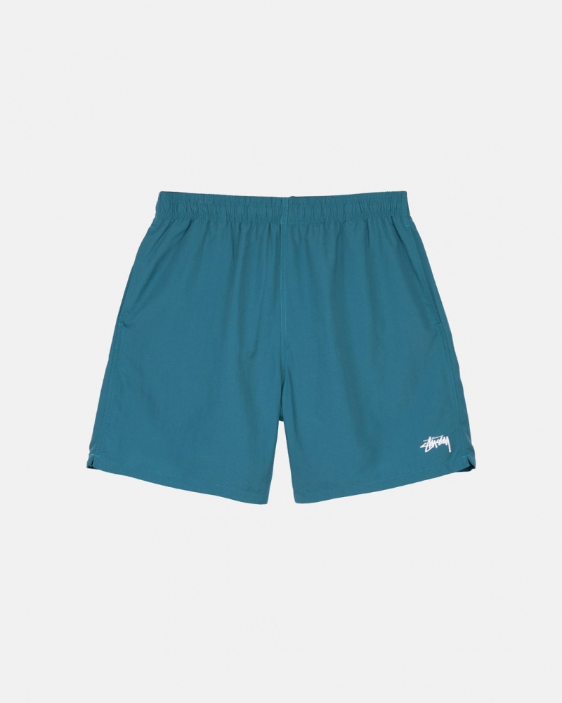 Men\'s Stussy Stock Water Short Swimwear Blue Ireland | JIQ-6307