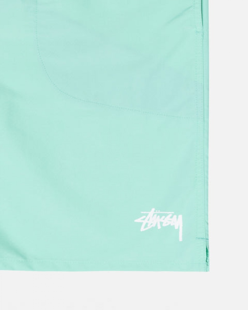 Men's Stussy Stock Water Short Swimwear Light Turquoise Ireland | YMJ-1232