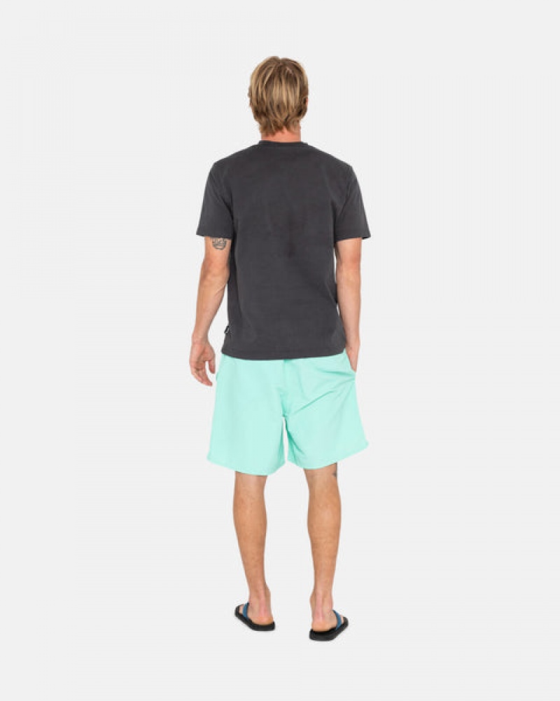 Men's Stussy Stock Water Short Swimwear Light Turquoise Ireland | YMJ-1232