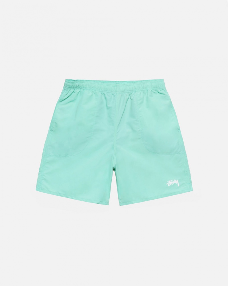 Men\'s Stussy Stock Water Short Swimwear Light Turquoise Ireland | YMJ-1232