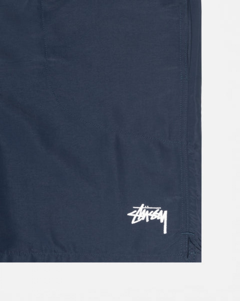 Men's Stussy Stock Water Short Swimwear Navy Ireland | YOZ-3572