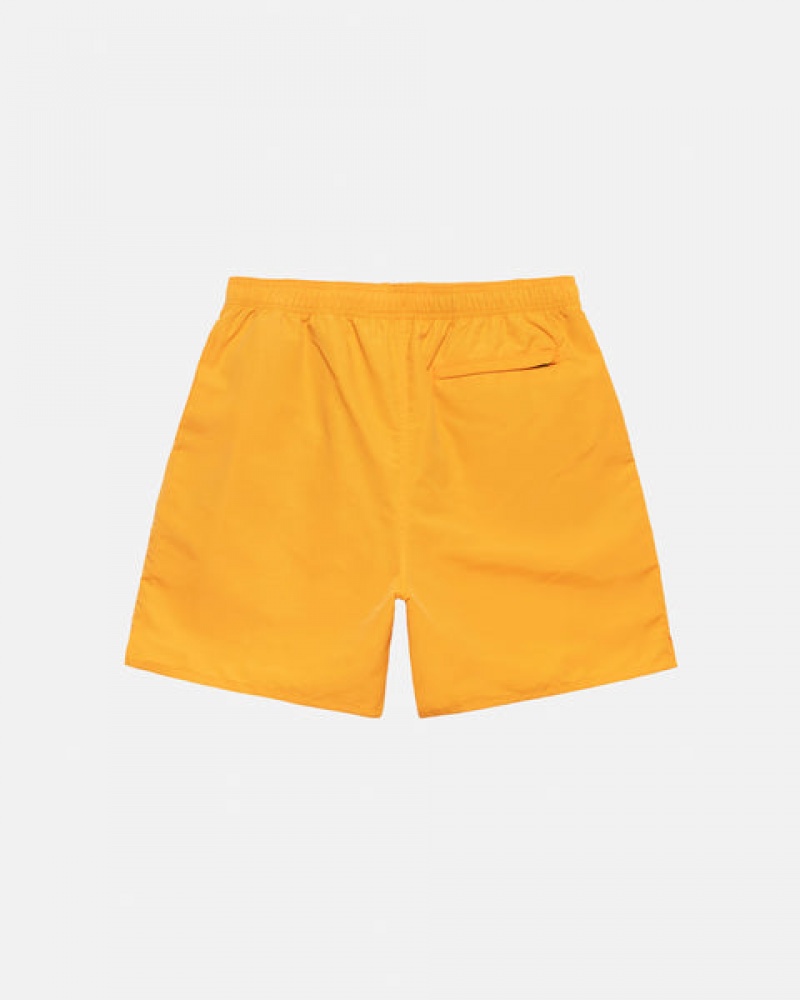 Men's Stussy Stock Water Short Swimwear Yellow Ireland | KBS-9298