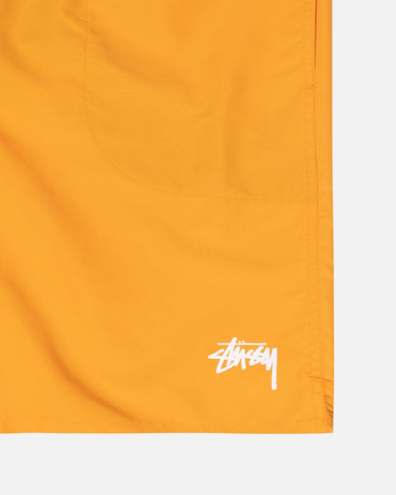 Men's Stussy Stock Water Short Swimwear Yellow Ireland | KBS-9298