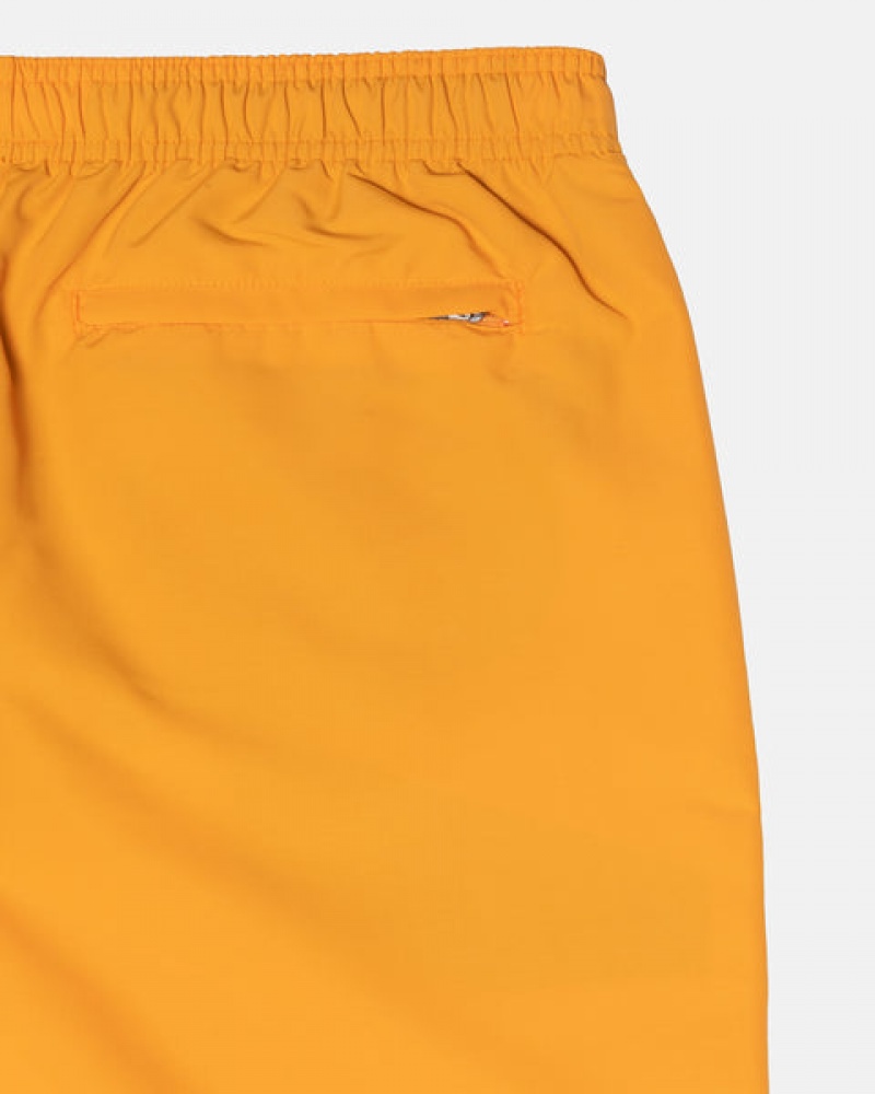 Men's Stussy Stock Water Short Swimwear Yellow Ireland | KBS-9298