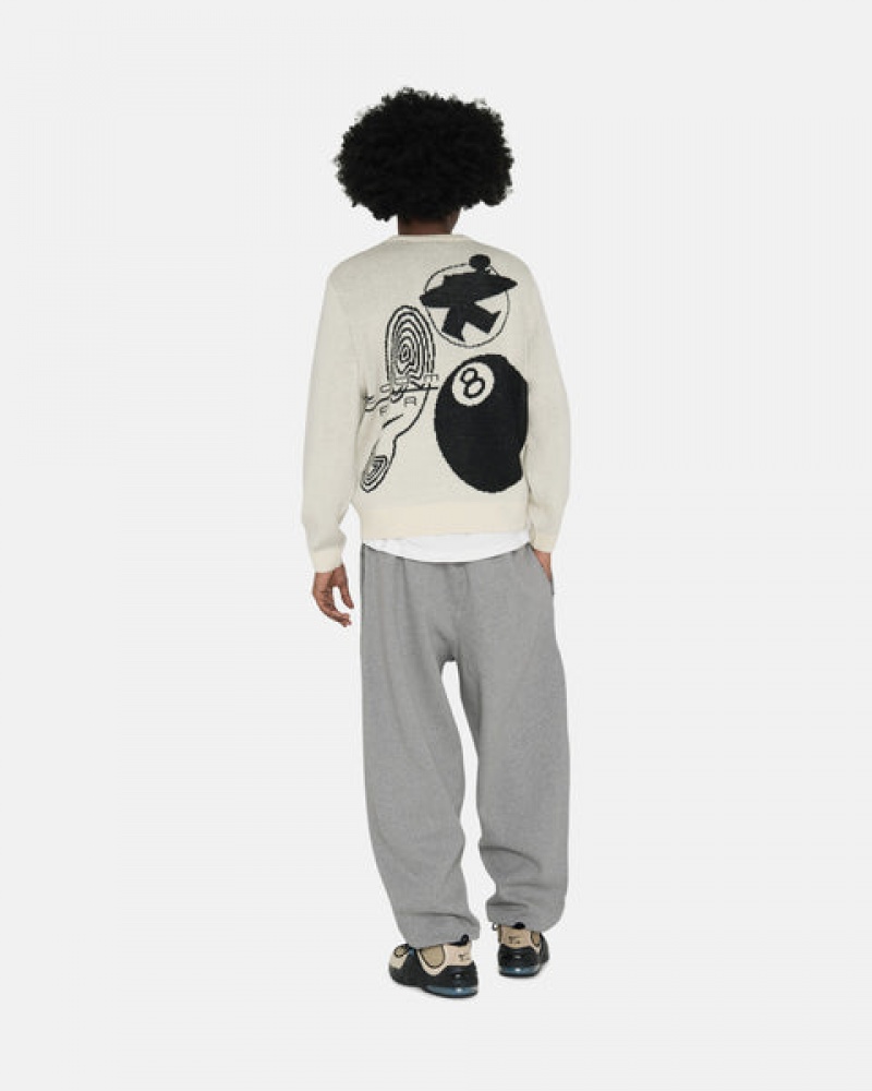 Men's Stussy Fleece Pant Sweatpants Dark Grey Ireland | LCB-4496