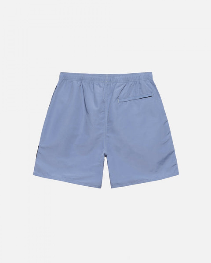 Men's Stussy Surfman Patch Water Short Swimwear Blue Ireland | PUS-9386