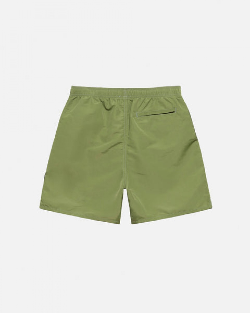 Men's Stussy Surfman Patch Water Short Swimwear Green Ireland | OZF-4438