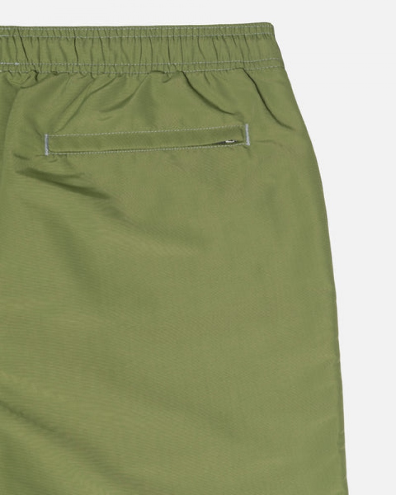 Men's Stussy Surfman Patch Water Short Swimwear Green Ireland | OZF-4438