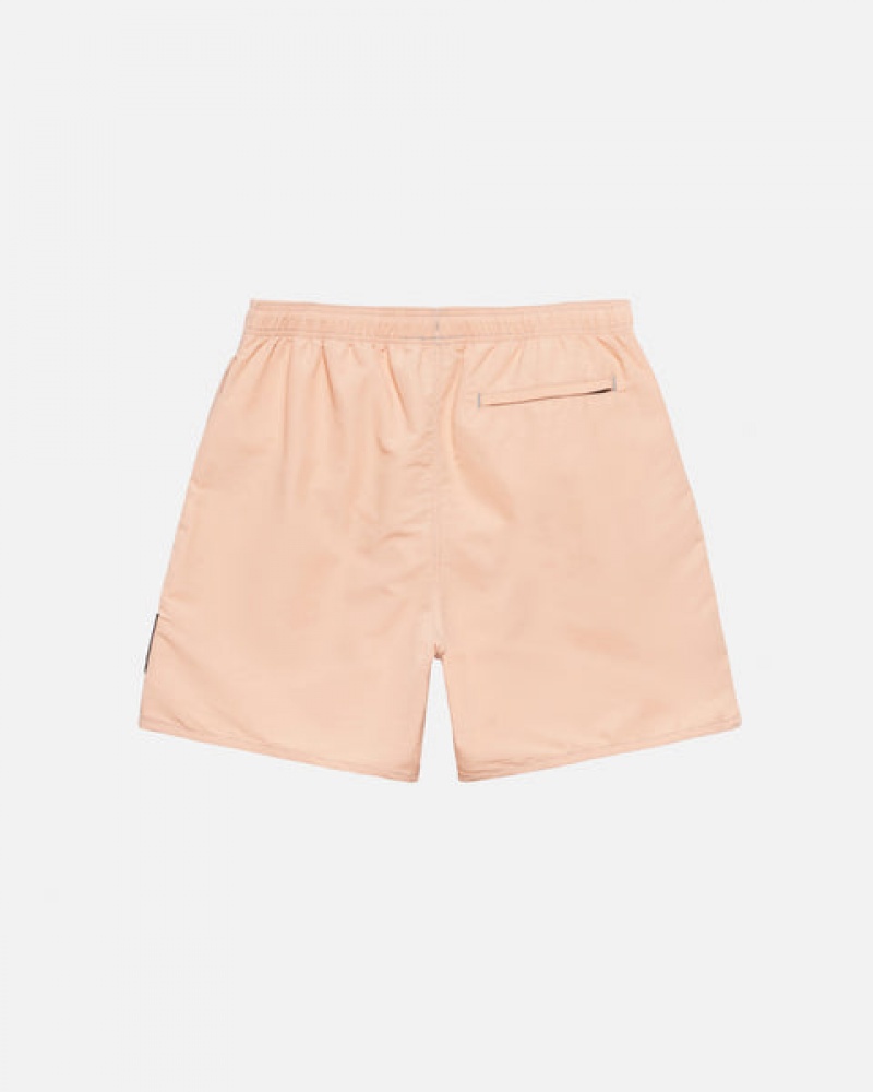 Men's Stussy Surfman Patch Water Short Swimwear Light Rose Ireland | LVW-0256