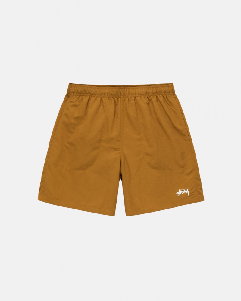 Men\'s Stussy Water Short Stock Shorts Brown Ireland | HAA-8885