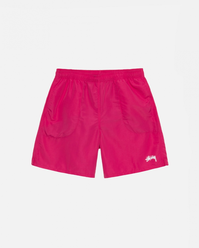 Men\'s Stussy Water Short Stock Shorts Pink Ireland | FSU-6116