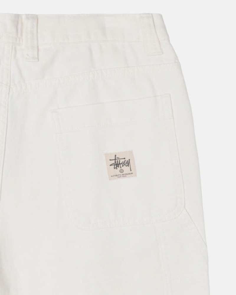 Men's Stussy Work Pant Canvas Pants Beige Ireland | YIK-6110