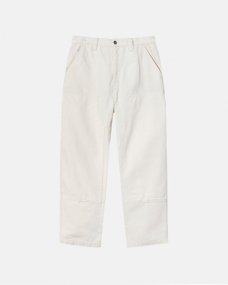 Men\'s Stussy Work Pant Canvas Pants Beige Ireland | YIK-6110