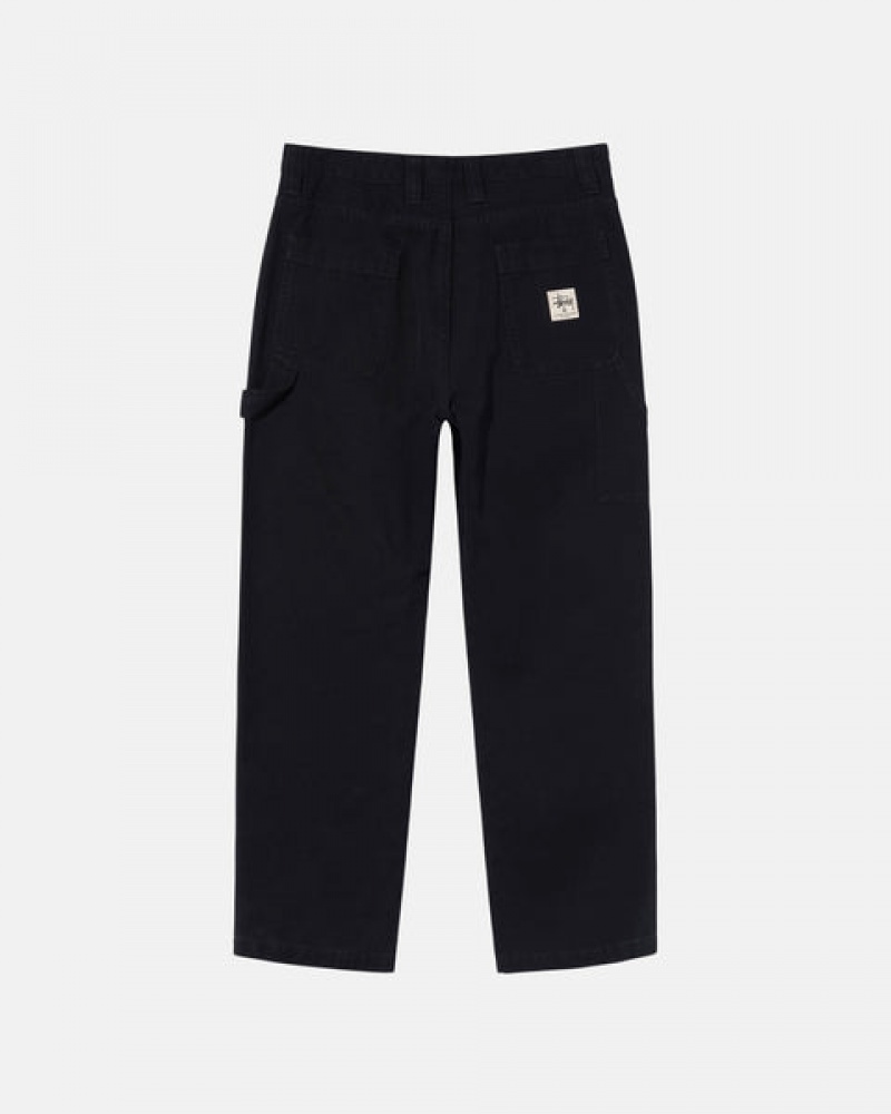 Men's Stussy Work Pant Canvas Pants Black Ireland | CYF-1433