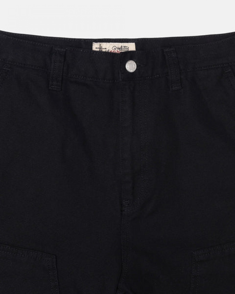 Men's Stussy Work Pant Canvas Pants Black Ireland | CYF-1433