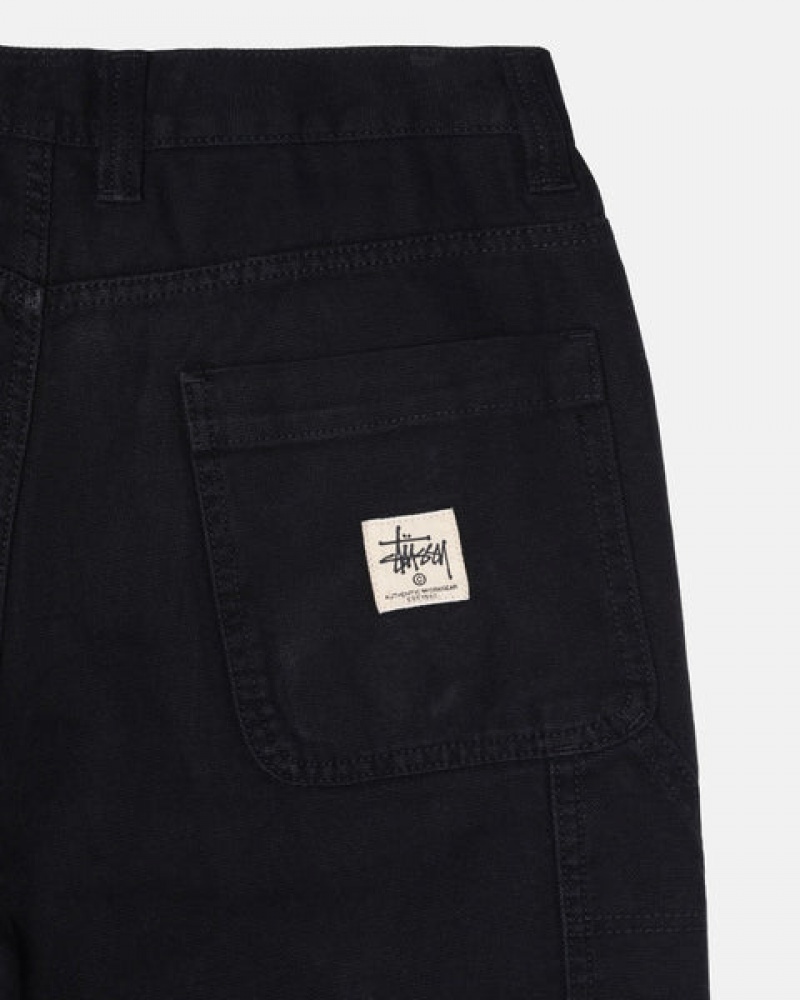 Men's Stussy Work Pant Canvas Pants Black Ireland | CYF-1433