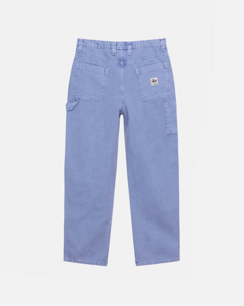 Men's Stussy Work Pant Canvas Pants Purple Ireland | QWS-6045