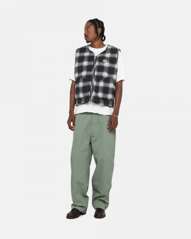 Men's Stussy Workgear Trouser Twill Pants Green Ireland | VBC-7743