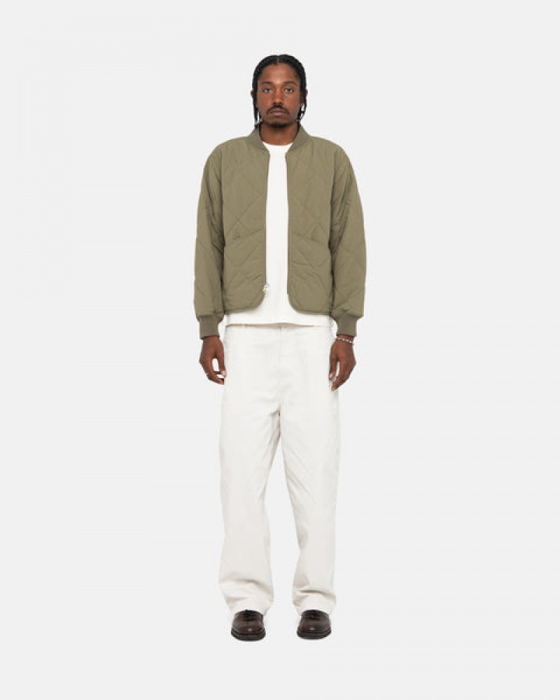 Men's Stussy Workgear Trouser Twill Pants White Ireland | VIA-8189