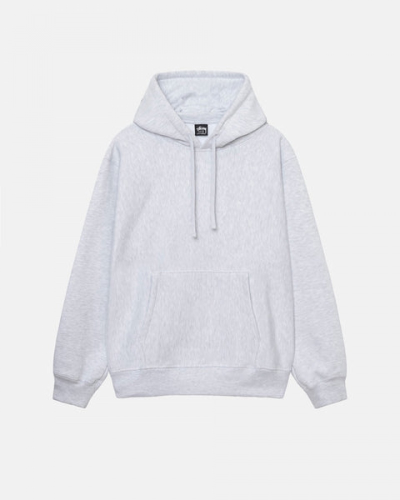 Women's Stussy Back Hood Applique Hoodie Grey Ireland | MGT-0214