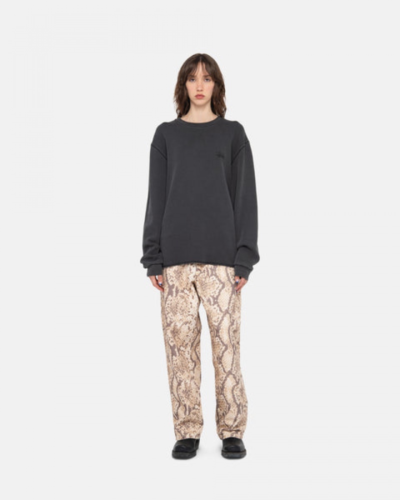 Women's Stussy Basic Stock Ls Thermal Tops Black Ireland | OXP-4084