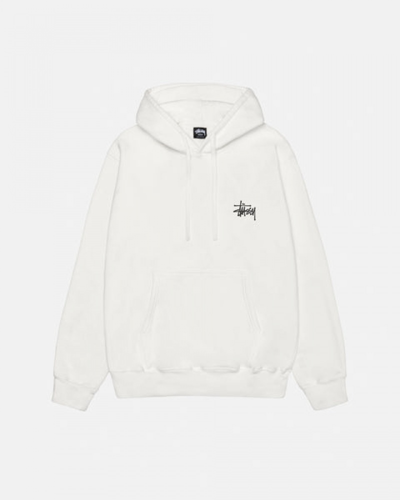 Women's Stussy Basic Stussy Hoodie Pigment Dyed Hoodie Beige Ireland | PRA-5432