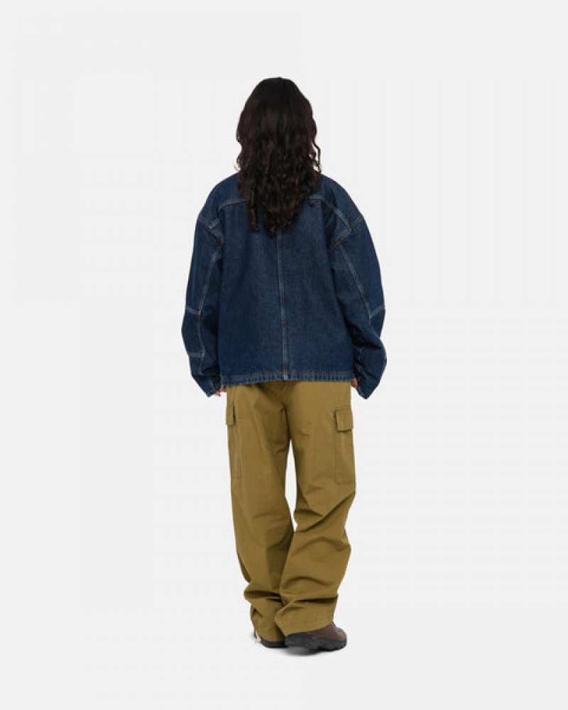 Women's Stussy Beach Pant Ripstop Cargo Pants Brown Ireland | JIW-0688