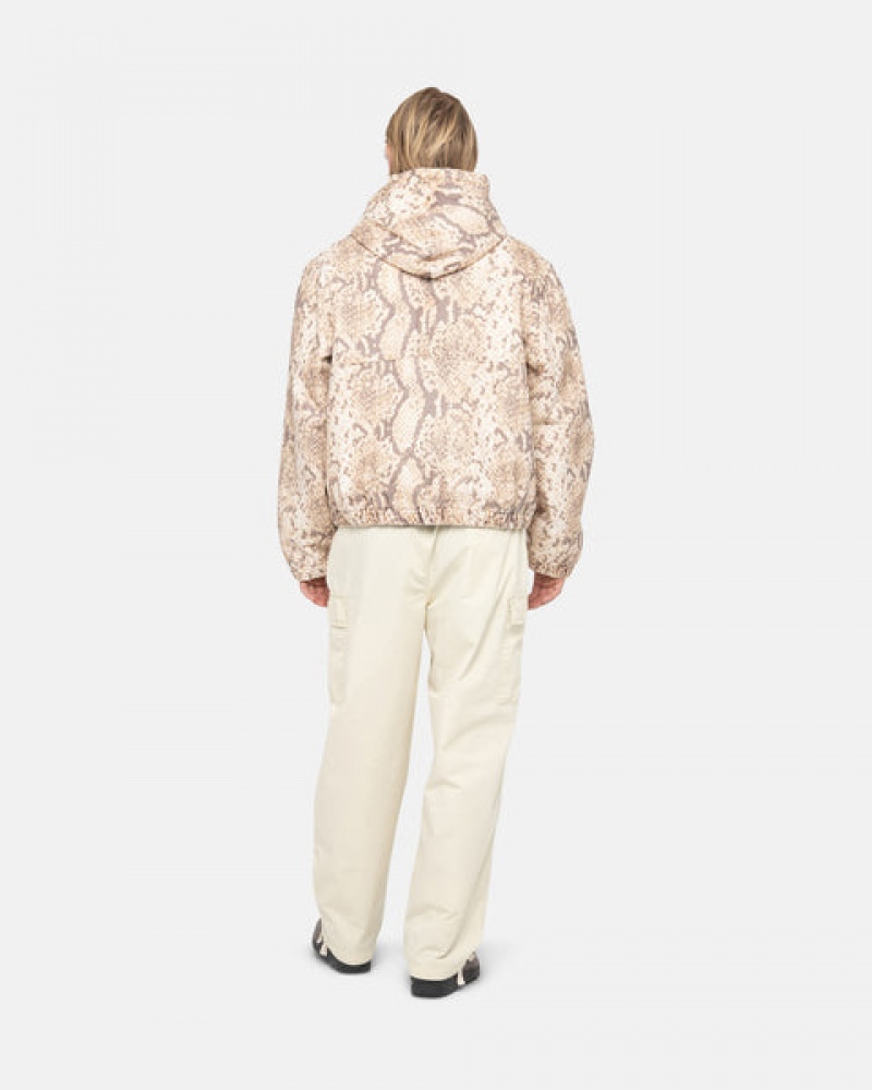 Women's Stussy Beach Pant Ripstop Cargo Pants Cream Ireland | BCX-1342