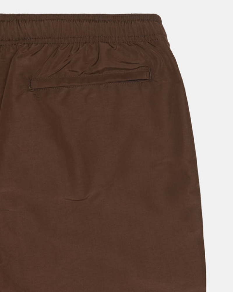 Women's Stussy Big Basic Water Short Swimwear Coffee Ireland | MKE-5029