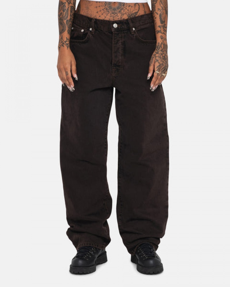 Women's Stussy Big Ol' Jean Denim Pants Black Ireland | ECS-5164