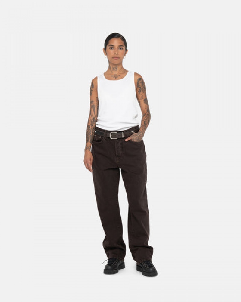 Women's Stussy Big Ol' Jean Denim Pants Black Ireland | ECS-5164