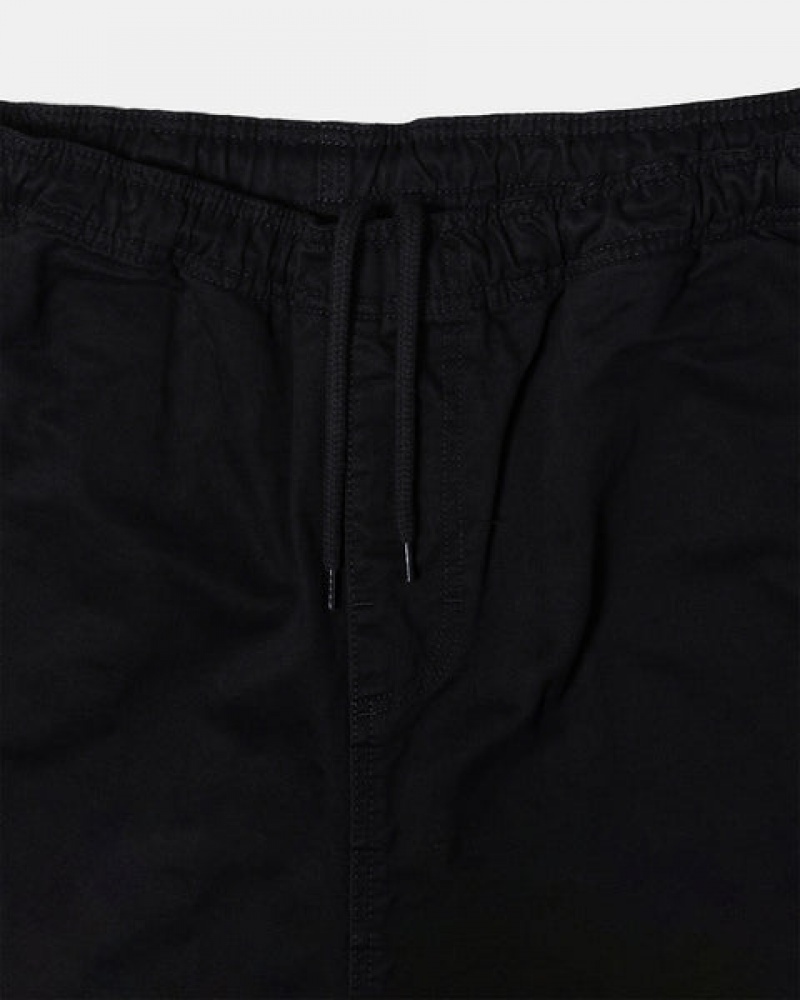 Women's Stussy Brushed Beach Shorts Black Ireland | GIO-7859