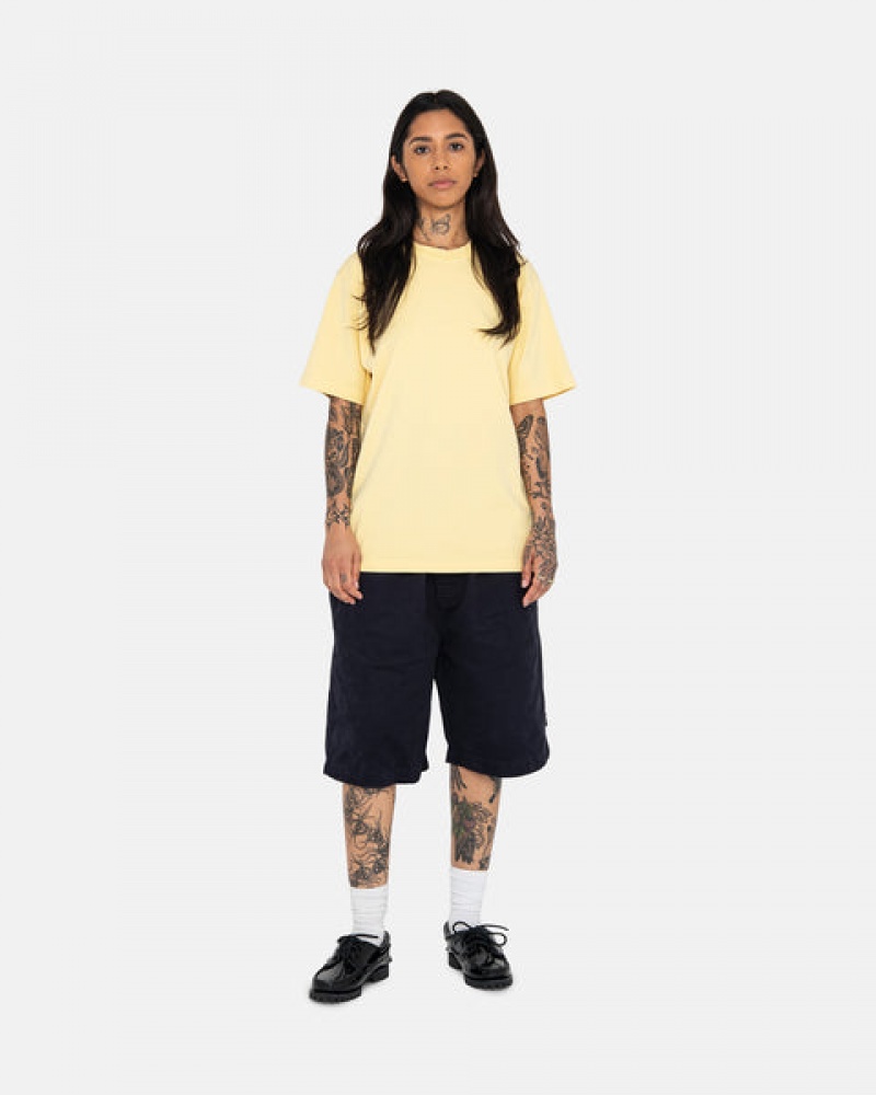 Women's Stussy Brushed Beach Shorts Navy Ireland | OMQ-2796