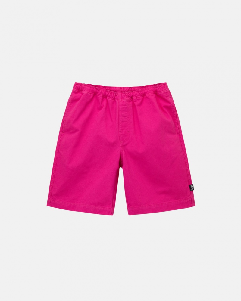 Women\'s Stussy Brushed Beach Shorts Pink Ireland | SJS-2390