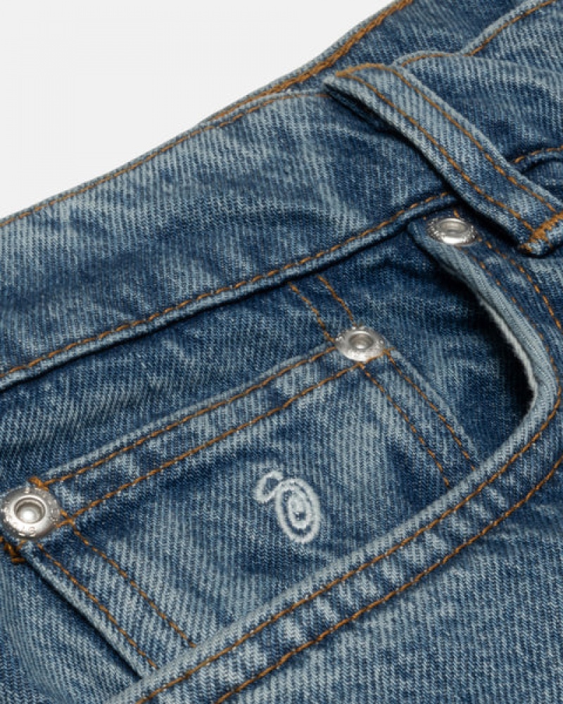 Women's Stussy Classic Jean Denim Blue Ireland | QMC-1086