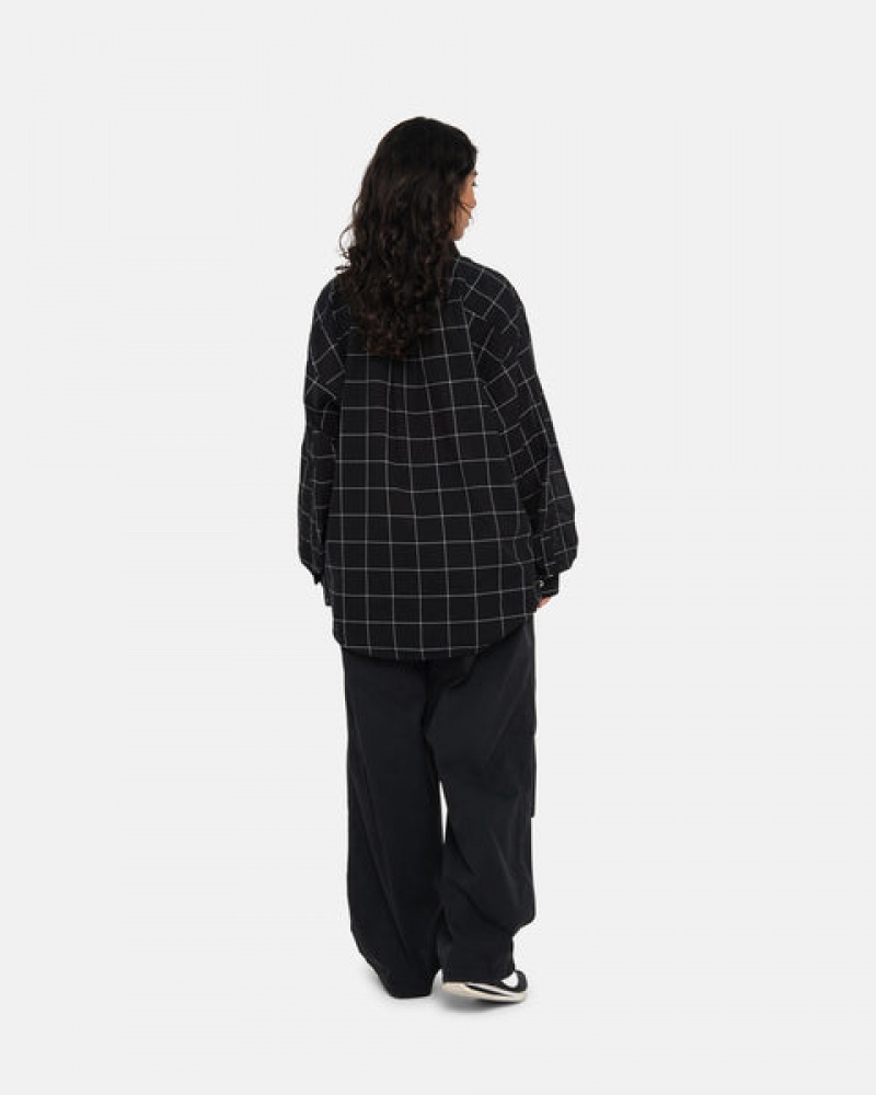 Women's Stussy Light Weight Classic Shirts Black Ireland | SWU-9957