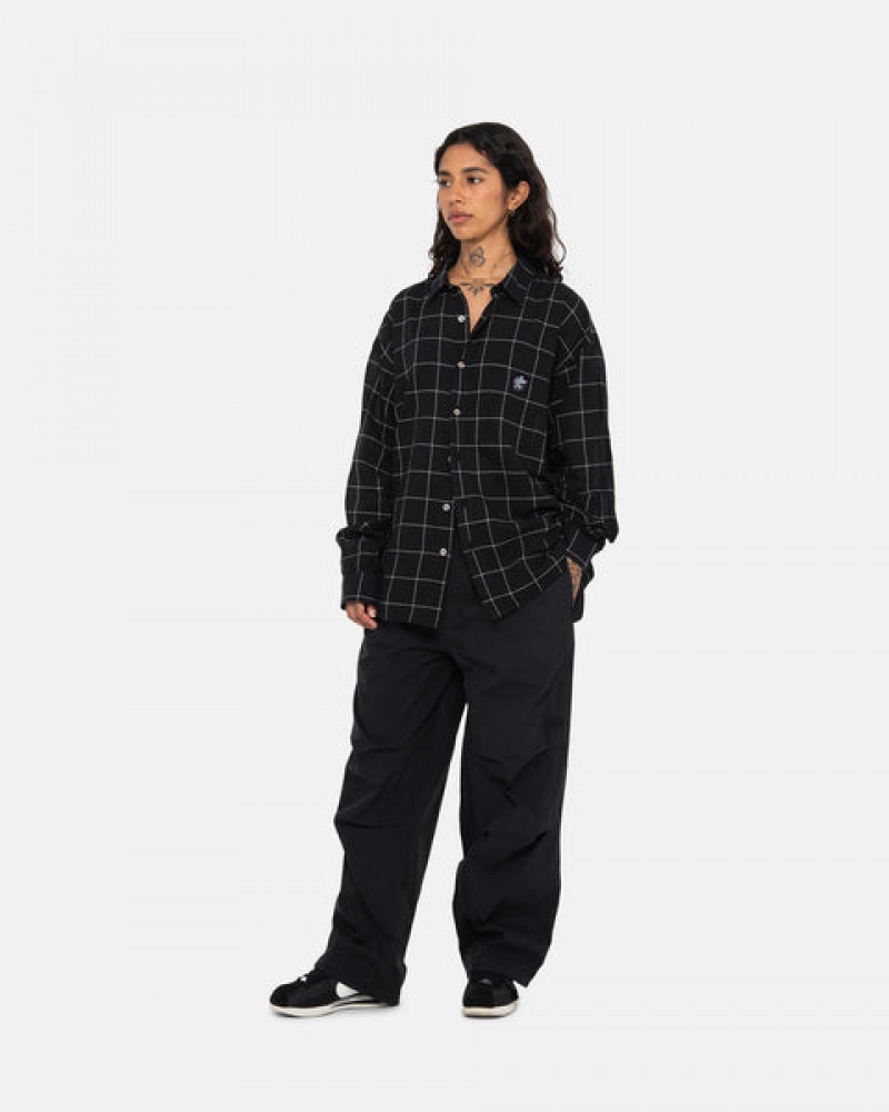 Women's Stussy Light Weight Classic Shirts Black Ireland | SWU-9957