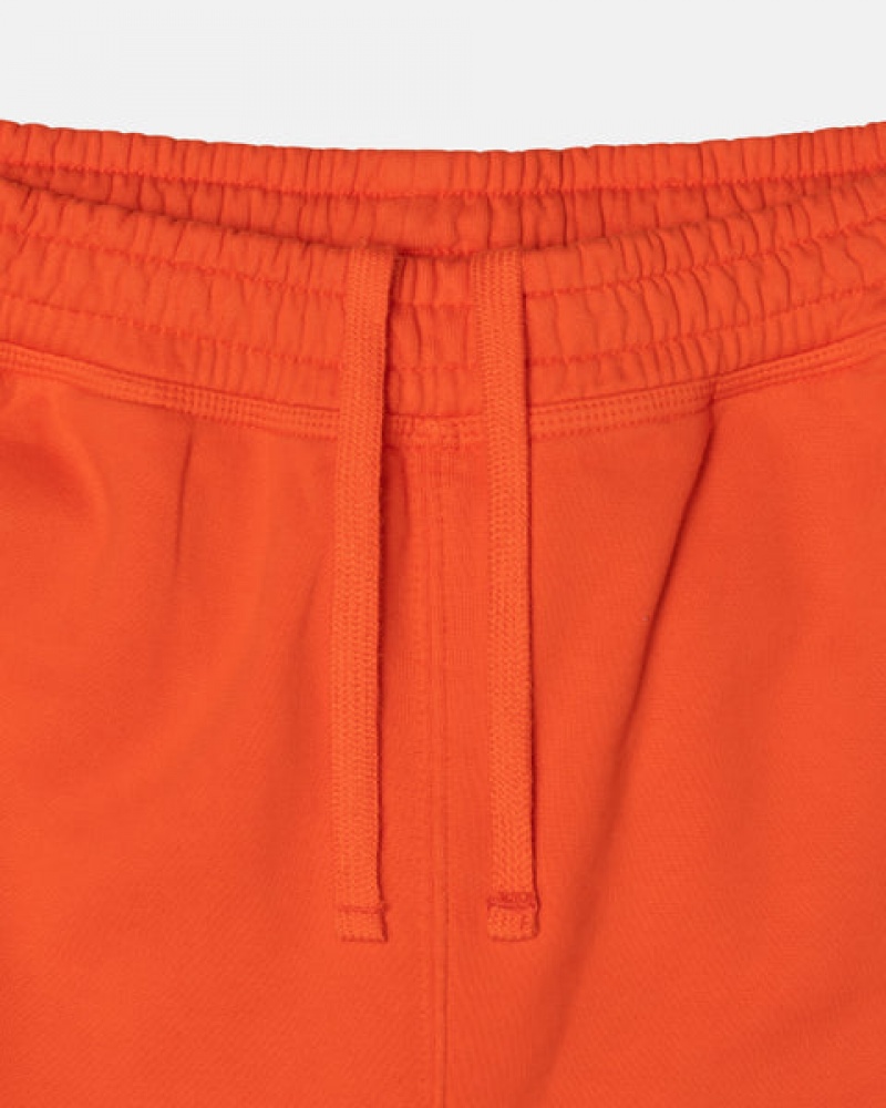 Women's Stussy Overdyed Stock Logo Pant Sweatshirts Orange Ireland | JLK-5772