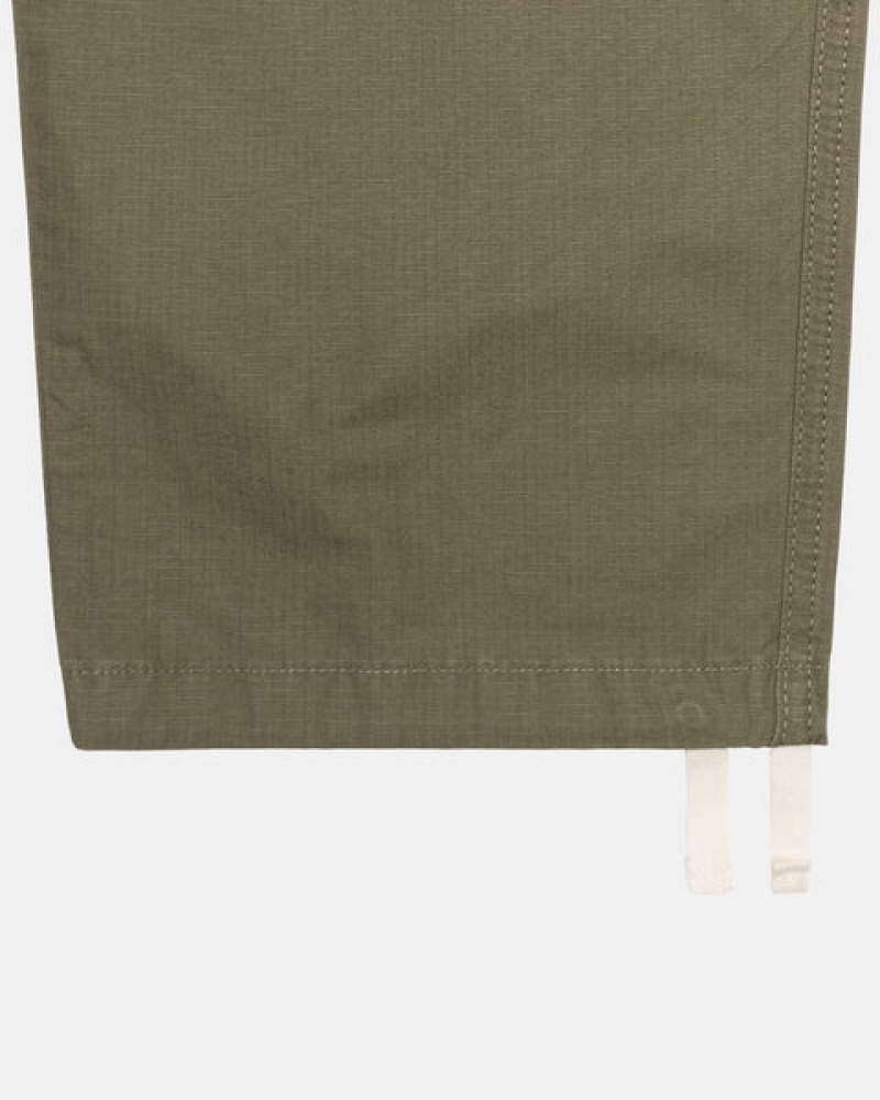 Women's Stussy Ripstop Cargo Beach Pants Olive Ireland | WAS-3466