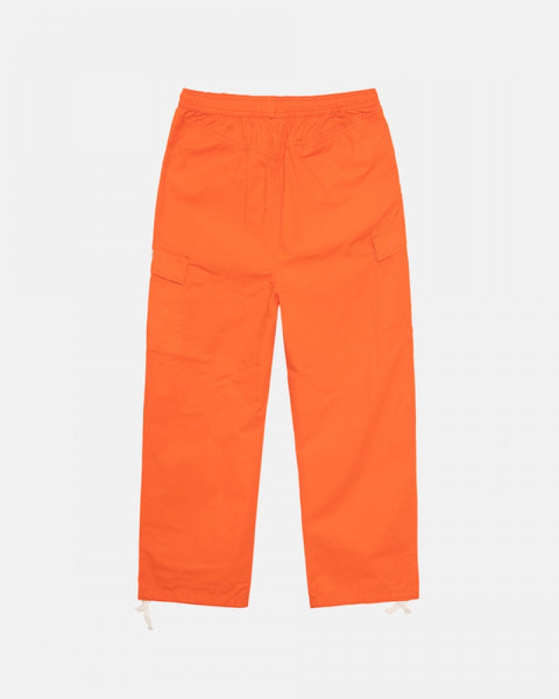 Women's Stussy Ripstop Cargo Beach Pants Orange Ireland | MLW-2604