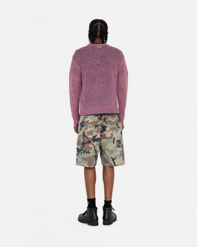 Women's Stussy Ripstop Cargo Beach Shorts Camo Ireland | HNJ-3874