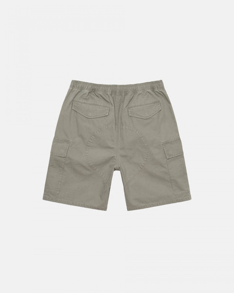 Women's Stussy Ripstop Cargo Beach Shorts Olive Ireland | WDL-2638