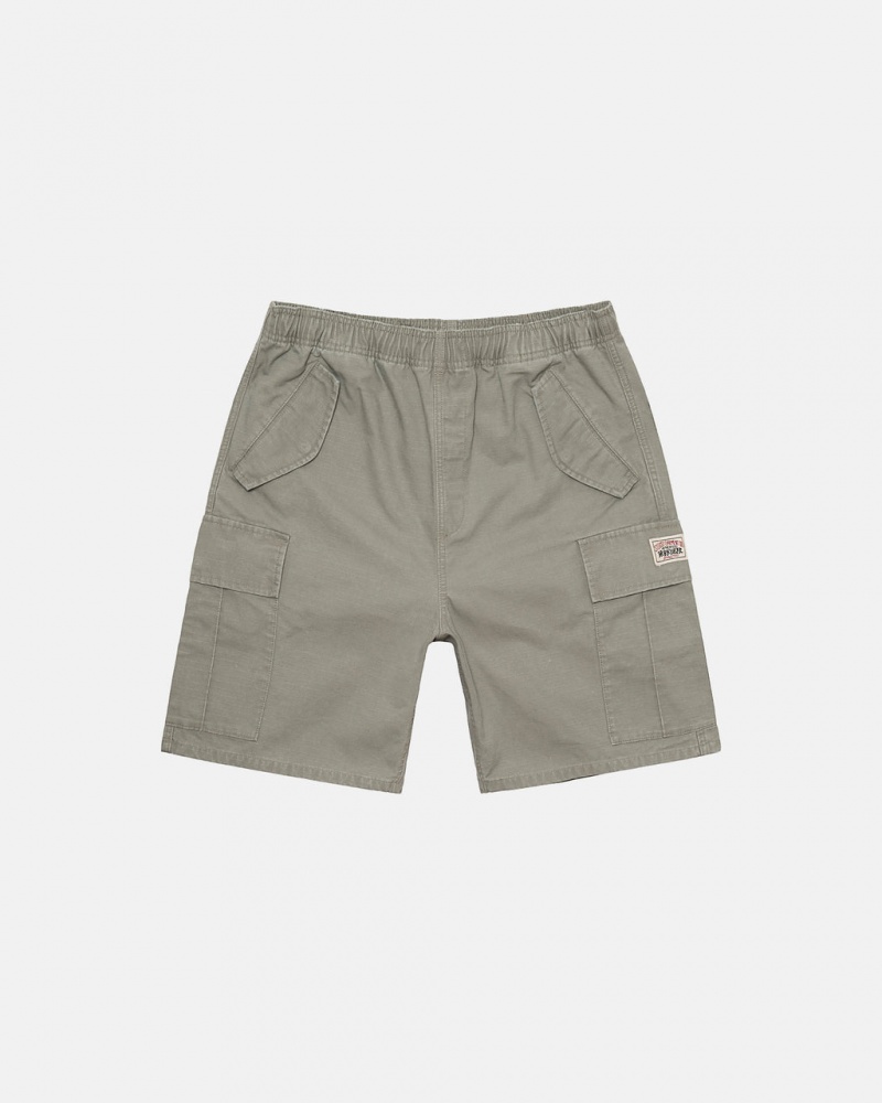 Women\'s Stussy Ripstop Cargo Beach Shorts Olive Ireland | WDL-2638