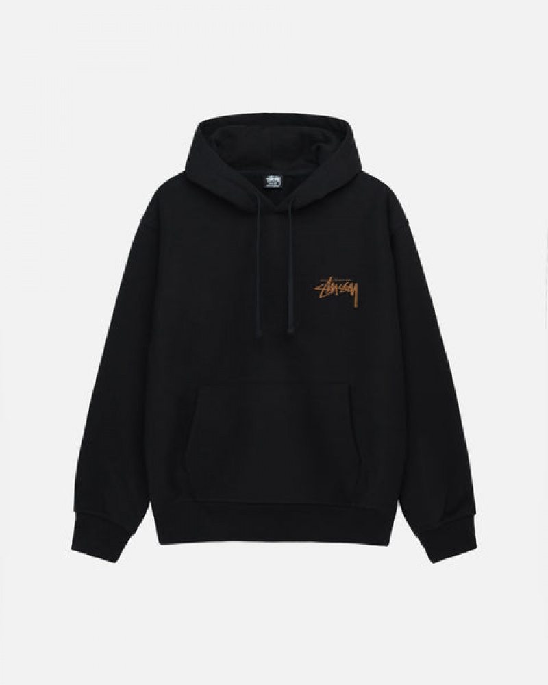 Women's Stussy Skate Tough Hoodie Black Ireland | HNE-5997