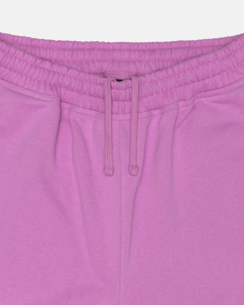 Women's Stussy Stock Logo Sweatpants Purple Ireland | RPI-5986