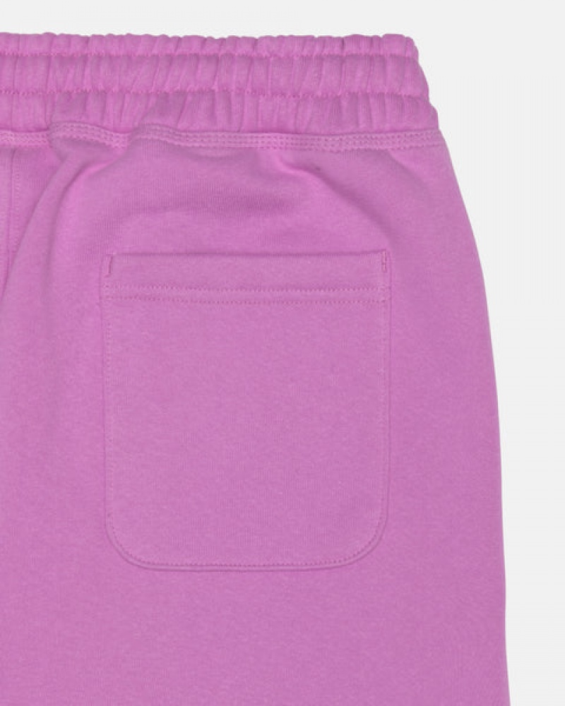 Women's Stussy Stock Logo Sweatpants Purple Ireland | RPI-5986