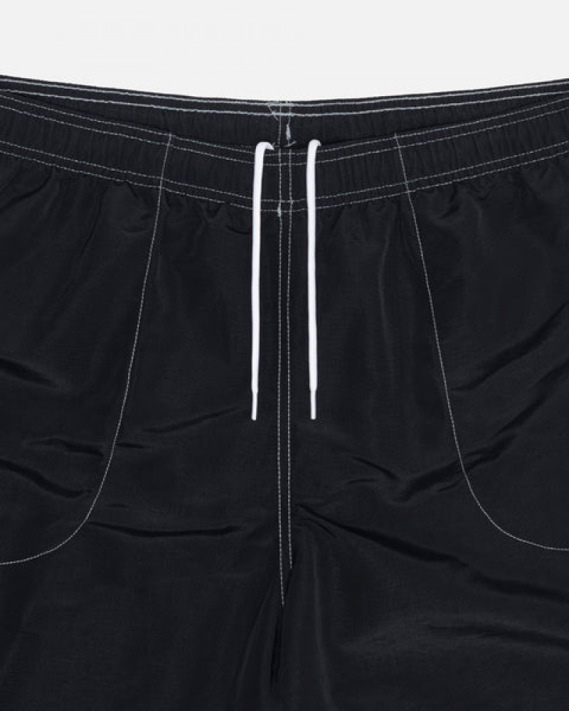 Women's Stussy Surfman Patch Water Short Swimwear Black Ireland | KFV-2001