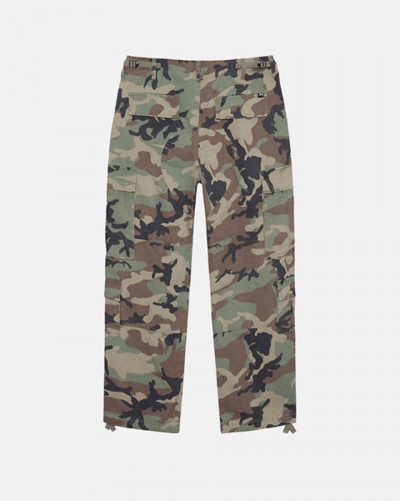 Women's Stussy Surplus Cargo Ripstop Pants Camo Ireland | EWV-1199